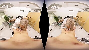 Beautiful erotic office lady Japanese VR Porn